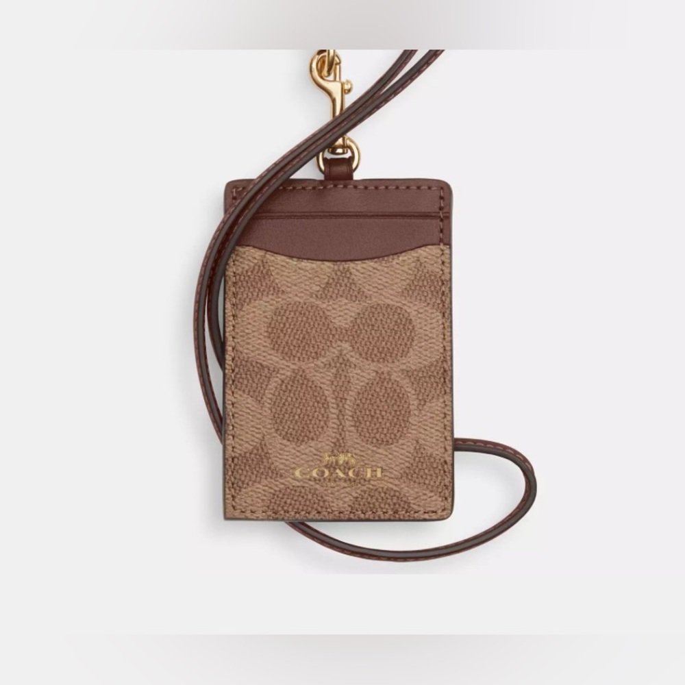 COACH ID Lanyard In Signature Canvas